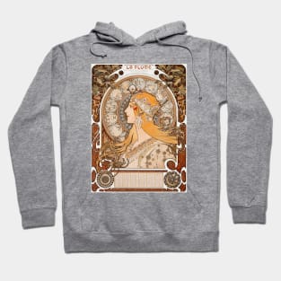 Alphonse Mucha Zodiaque La Plume Hoodie